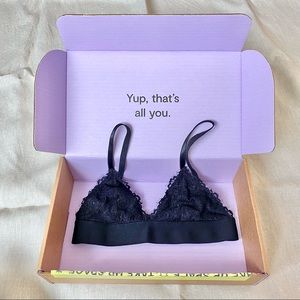 Pepper Everyday Lace Bralette XS Black